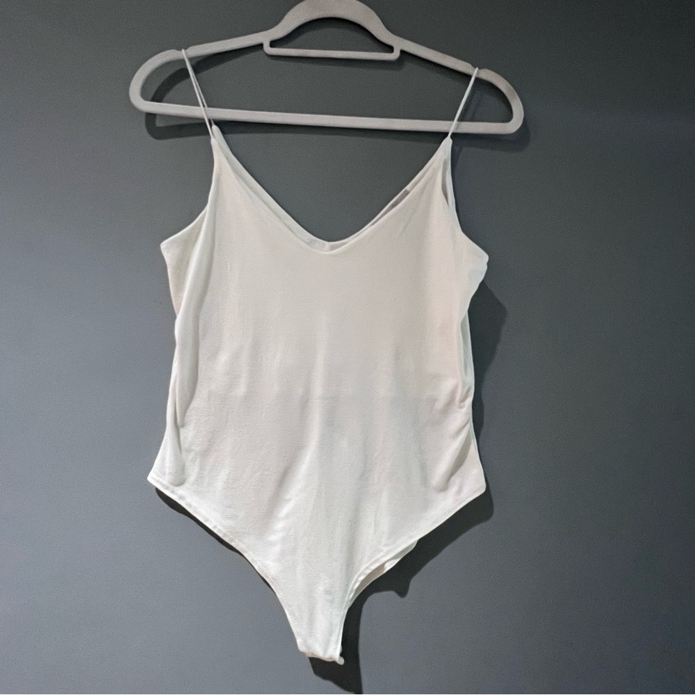 Off White Tank Bodysuit Size Small